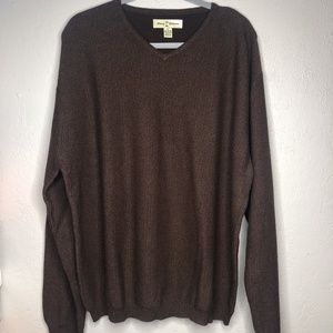 Tommy Bahama men's‎ brown pullover sweater sz XL